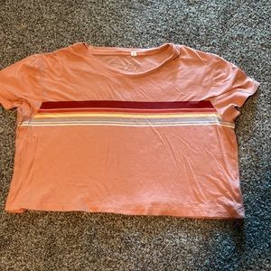 Peach Crop Top
